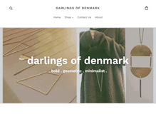 Tablet Screenshot of darlingsofdenmark.com